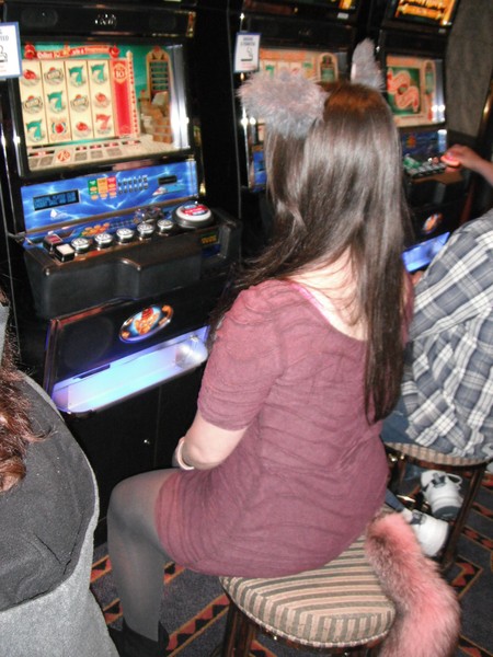 Deanna trys out the slot machines for the first time ever!