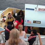 On the boat to Catilina Island.