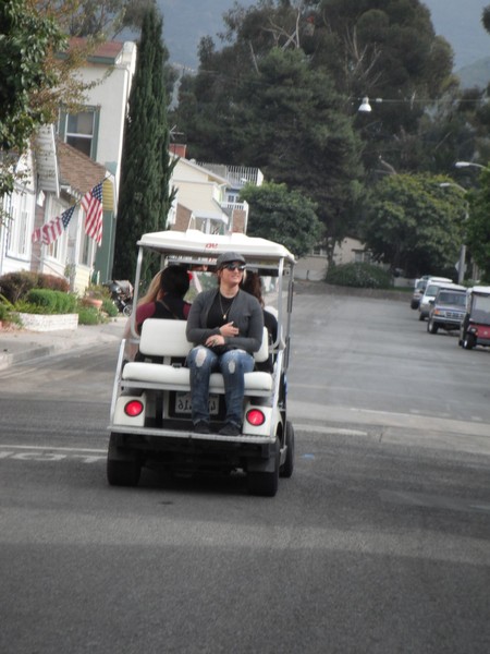 The best way to see the island is via a golf cart.