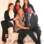 The Mitchell family poses for the dress up night.