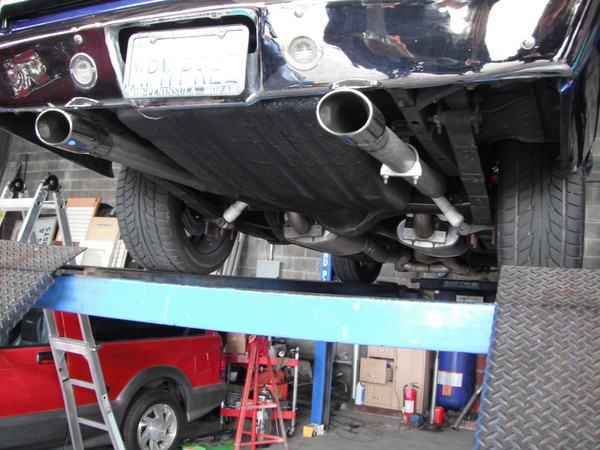 Roadrunner off to the muffler shop 2012 001