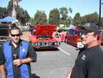 Moparts member Jeepmon and his son stop to vist us.