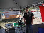 Rich Solin mans the National B-body Owners and Winged Warriors booth.