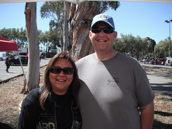 Our sand loving couple Penny and Scott say hello!