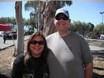 Our sand loving couple Penny and Scott say hello!