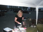 Kim gets the coffee machine started up!