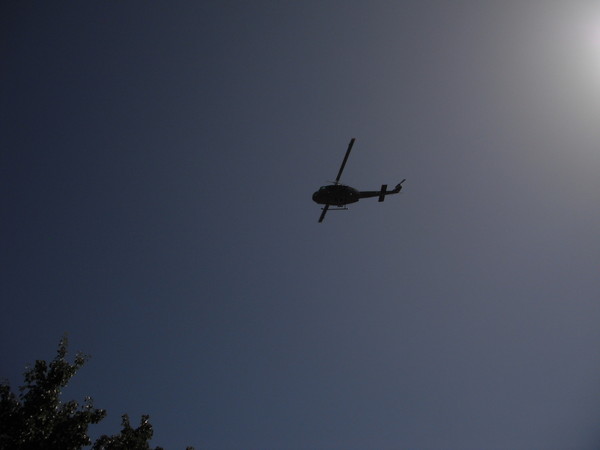 Huey flyover.