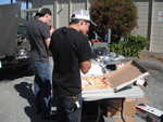 Enjoy the pizza courtsey the MPM car club.