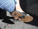 Bottle opener in the sandal, how inventive!