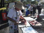Gino knows how to handle a big piece of meat!