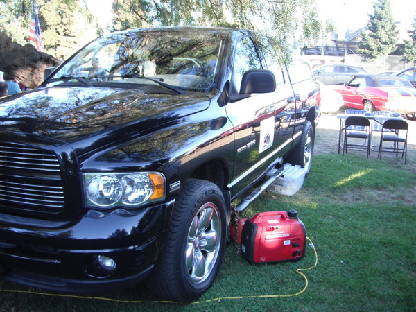 Trying out the new Honda 2000W generator.
