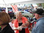 Debi the Mopar Alley club president graces us with her presence!