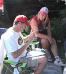 Kim gives Paul her life story for the next GGSMU newsletter.