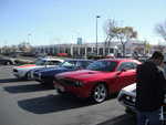 We arrive at the Pep Boys parking lot and wait for the others to show.