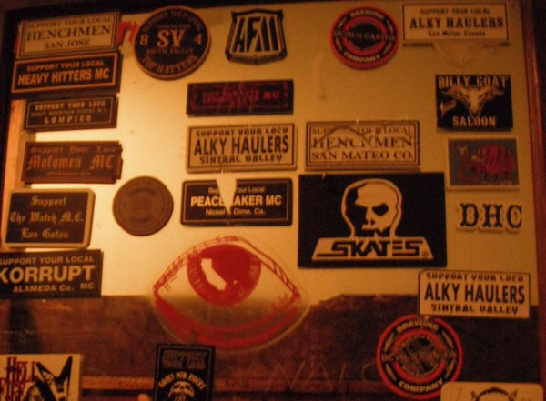 Interesting stuff on the men's room walls.