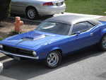 Coolest car of the day is Joe's "Day Two" Barracuda.