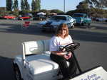 The leader of this whole event, Cindy Langley inspects our MPM tent for any contraband.