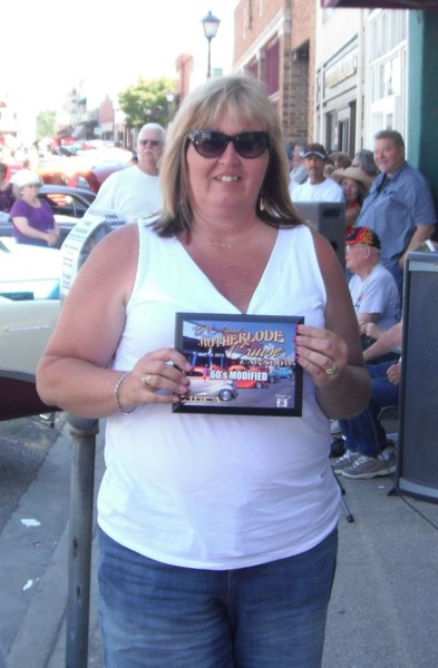 Kim wins best 60's modified with her 1968 Camaro