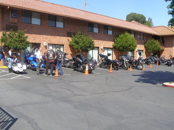 The bikers arrive in force!
