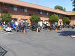 The bikers arrive in force!