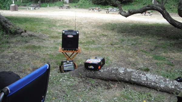 Our sound system for the day.