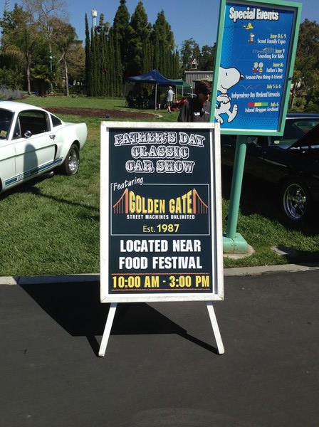 Join the Golden Gate Street Machines Unlimited car club for a Father's Day car show at Great America Amusement park in Santa Clara, Ca.