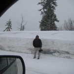 This guy was thumbing a ride. Yikes!!