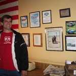 We took Steve to the world famous Peter's Cafe for a late night snack. Both of us were wearing Mopar t-shirts and the waiter was most happy to inform us that they love our brand of choice.