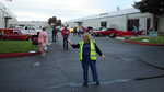 Toni directs traffic and gets all the cars parked quickly and safely!