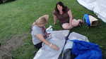 Always smart to set up the tent before the  bar opens.