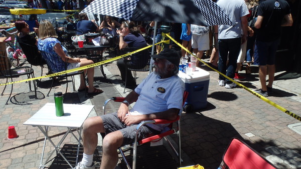 They roped off a spot just for Carl!