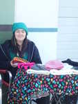 Who wants to buy a homemade hat?