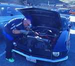 Broken down Mustang.....luckily i had the tools to help fit it!