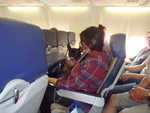 Nicest passenger on the plane was this little dog!