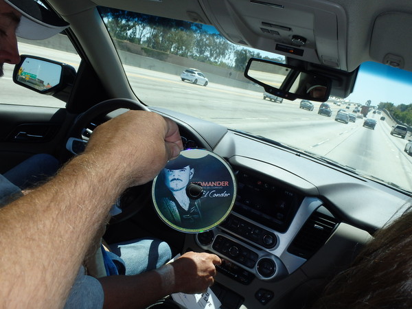 This is the radio was not working to they gave us this CD to listen to in the Tahoe...Southern California is just like that i guess!