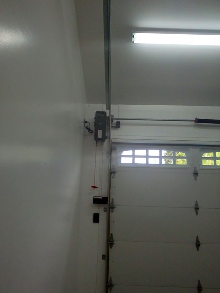 Roof Pitch garage door install 002