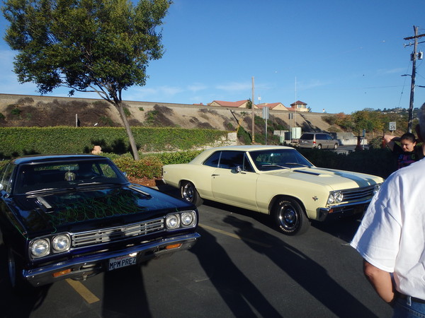 Meeting up at the Pep Boys lot.