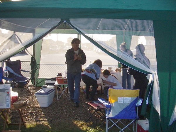 Lots of action at the MPM tent.