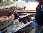 John hand built the boat, truck, and all the engine parts by hand.