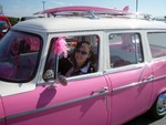 Miss Pinky stops by to check out the show.