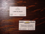 Business Cards Blakley & Cars-Plus