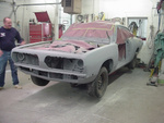 Ready. Smooth. Primered. Panels fit.
Don with the left front.