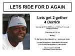 Information on a motorcycle ride to the Derrick Ward car show on 4-13-08