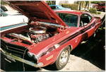 Peter Liu's redo of my 71 challenger, now with added Hemi power, four wheel disc brakes, a gear vender overdrive, 3.55 sure grip, ect.ect.