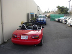 Sally's mazda just hanging around Dreamlot.