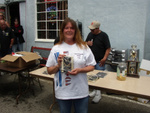 Kathy wins first place for the Cuda.