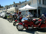 This time the bikers take over our place.