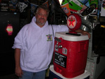 Stu's best friend, his beer keg.